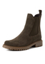 Tamaris Damen Chelsea Boot Lederstiefel Stiefelette 1-25427-41-7A2 Gr�n