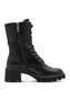 Tamaris Damen Leder Stiefelette 1-25220-47-001 Frauen Stiefel Schwarz