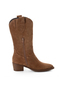 Tamaris Damen Lederstiefel 1-25701-41-300 Wildleder Western Frauen braun 