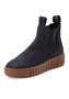 Tamaris Damen Chelsea Boot 1-25403-43-805 Lederstiefelette Dunkelblau