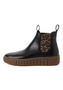 Tamaris Damen Chelsea Boot 1-25403-43-090 Lederstiefelette Schwarz/Leo