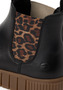 Tamaris Damen Chelsea Boot 1-25403-43-090 Lederstiefelette Schwarz/Leo