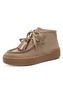 Tamaris Damen Leder Sneaker High 1-25406-47-341 Frauen Boho-Style Taupe