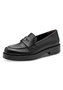 Tamaris Damen Leder Slipper 1-24354-47-001 Frauen Loafer Schuhe Schwarz