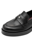 Tamaris Damen Leder Slipper 1-24354-47-001 Frauen Loafer Schuhe Schwarz