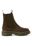 Tamaris Damen Leder Chelsea Boot Stiefelette Frauen 1-25491-41-722 gr�n