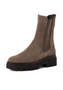 Tamaris Damen Leder Chelsea Boot 1-25992-41-378 Frauen Stiefelette Taupe