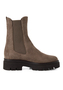 Tamaris Damen Leder Chelsea Boot 1-25992-41-378 Frauen Stiefelette Taupe