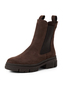 Tamaris Damen Chelsea Boot 1-25901-41-3B2 Leder Stiefelette Braun