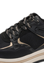 Tamaris Damen Sneaker 1-23735-47-098  Frauen Low Top Plateau Schuhe schwarz