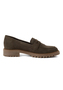 Tamaris Damen Lederslipper 1-24300-45-722 Loafer Halbschuh Dunkelgr�n