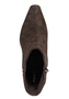 Tamaris Damen Leder Stiefelette 1-25356-47-38Z Frauen Stiefel Spitz Braun