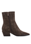 Tamaris Damen Leder Stiefelette 1-25356-47-38Z Frauen Stiefel Spitz Braun