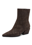 Tamaris Damen Leder Stiefelette 1-25356-47-38Z Frauen Stiefel Spitz Braun
