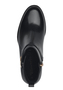 Tamaris Damen Leder Stiefelette 1-25321-43-001 Frauen Boot Flat schwarz 