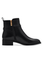 Tamaris Damen Leder Stiefelette 1-25321-43-001 Frauen Boot Flat schwarz 