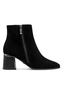 Tamaris Damen Leder Stiefelette 1-25396-47-001 Frauen Blockabsatz schwarz 
