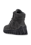 Rieker Damen 57502 45 Schn�rstiefel Keilabsatz Grau