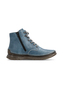 Rieker Damen 53632 14 Schn�rstiefel Keilabsatz Blau