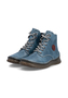 Rieker Damen 53632 14 Schn�rstiefel Keilabsatz Blau