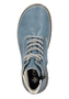 Rieker Damen 53632 14 Schn�rstiefel Keilabsatz Blau
