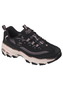 Skechers Damen DLites Modern Classic Sneaker Black Rose Gold