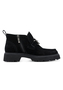 Tamaris Damen Lederstiefelette 1-25451-47-004 Frauen Loafer-Style Schwarz