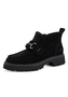 Tamaris Damen Lederstiefelette 1-25451-47-004 Frauen Loafer-Style Schwarz