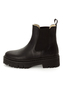 Tamaris Damen Leder Stiefelette 1-26450-47-001 gef�ttert Chelsea Boot Schwarz