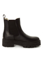 Tamaris Damen Leder Stiefelette 1-26450-47-001 gef�ttert Chelsea Boot Schwarz