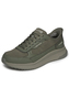 Skechers Herren BOBS Sport Squad 4 Crucial Step Slip Ins wasserdicht Olive