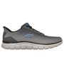 Skechers Herren Track Revno Slip Ins Sneaker Charcoal Grey