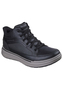 Skechers Herren Sterling Rogan Slip On Schuhe Leder Schwarz