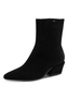Tamaris Damen Leder Stiefelette 1-25356-47-001 Frauen Stiefel Spitz Schwarz