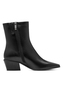 Tamaris Damen Leder Stiefelette 1-25356-47-003 Frauen Stiefel Spitz Schwarz