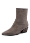 Tamaris Damen Leder Stiefelette 1-25356-47-341 Frauen Stiefel Spitz Taupe