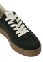 Tamaris Damen Leder Sneaker 1-23723-44-789 Low Top Frauen Schuh Dunkelgr�n