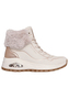 Skechers Damen Uno Rugged Fall Shimmer Mid  Sneaker Natural Gold