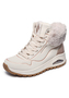 Skechers Damen Uno Rugged Fall Shimmer Mid  Sneaker Natural Gold
