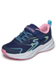 Skechers M�dchen Microspec Tread Hyper Speed Sneaker Stretch Navy Multi