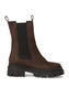 Tamaris Damen Leder Chelsea Boot 1-25498-41-304 Stiefel Warmfutter Braun