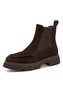 Tamaris Damen Leder Chelsea Boot 1-25826-47-304 Stiefel Warmfutter Braun