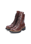 Rieker Damen 72627 25 Biker Boots Vegan Brown