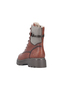 Rieker Damen 76724 Biker Boots Schn�rstiefel Blockabsatz Braun