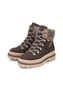Rieker Damen Y6210 Schn�rstiefel TEX Plateausohle Y6210 Brown