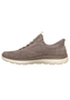 Skechers Summits Luxe Stride Sneaker Slip On Chocolate Taupe