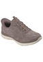Skechers Summits Luxe Stride Sneaker Slip On Chocolate Taupe