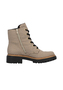 Rieker Damen 72617 Biker Boots Schn�rstiefel Blockabsatz Beige