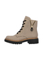 Rieker Damen 72617 Biker Boots Schn�rstiefel Blockabsatz Beige