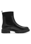 Tamaris Comfort Damen Leder Chelsea Boot 8-86417-45-001 Wide-Fit Schwarz